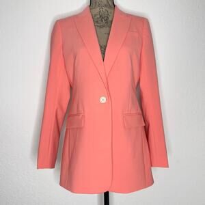 J. Crew Tollegno 1900 Italian Stretch Wool Long Parke Blazer #AJ897 Size 4